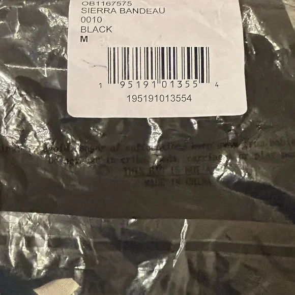 Free People Sierra Bandeau Bra Black New - Picture 5 of 7